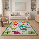 Dinosaur ABC Alphabet Kids Area Rug