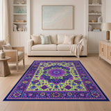 Traditional Persian Vibrant Mandala Persian Area Rug