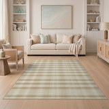 Beige Buffalo Plaid Rustic Farmhouse Rug
