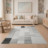 Modern Geometric Grey No. 2 Area Rug