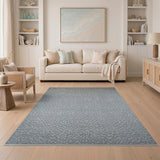 Grey Pebbled Texture Area Rug