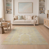 Beige Geometric Abstract Beige and Neutral Area Rug