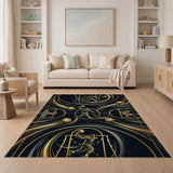 Golden Slam Dunk Basketball Area Rug