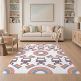 Rainbow Director Chair Kids Area Rug