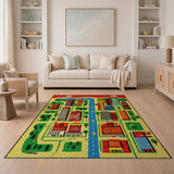 Vibrant Cityscape Play Rug