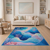 Dreamy Underwater Coral Reef Area Rug