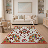 Traditional Persian Multi-color and Patterns Vibrant Multi-Color Traditional Persian Area