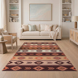Southwestern Diamond Arrow Pattern Area Rug