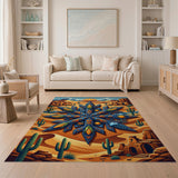 Southwestern Corn Mandala Desert Rug