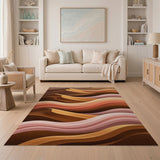 Wavy Desert Dunes Area Rug