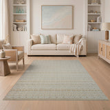 Geometric Modern Beige Woven Geometric Area Rug