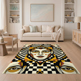 Bold Geometric Mask Area Rug