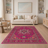 Pink Mandala Pink Floral Mandala Area Rug