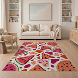 Playful Watermelon Slices Area Rug