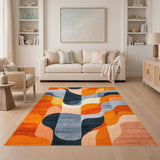 Multi-color and Patterns Abstract Area Vibrant Multi-Color Abstract Area Rug