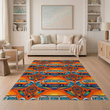Boho VW Bus Wave Area Rug