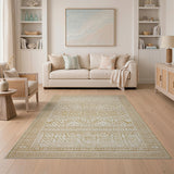 Beige Heritage Tribal Geometric No. 14 Area Rug