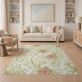 Floral Vintage Vintage Pink Floral Area Rug
