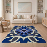 Blue Star Mandala Persian Area Rug