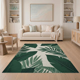 Lush Green Lush Green Palm Leaf Area Rug
