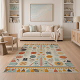Multi-color and Patterns Multi-Color Southwestern Geometric Area Rug