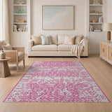 Geometric Modern Pink Geometric Abstract Area Rug