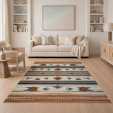 Southwestern Geometric Stripe Area Rug