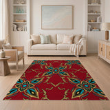 Heritage Tribal Red Mandala Heritage Tribal Area Rug