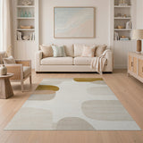 Organic Abstract Beige Neutral Area Rug