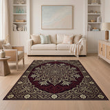 Red Opulent Red Gold Traditional Persian Area Rug