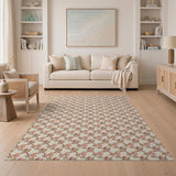 Blush Pink Floral Vintage No. 18 Area Rug