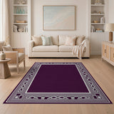 Purple Persian Border Area Rug