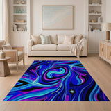 Galactic Swirl Abstract Area Rug