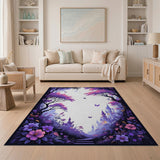 Purple Enchanted Forest Castle Rug