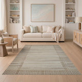 Beige Heritage Tribal Woven Rug