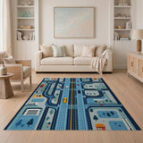 Kids City Roads Play Rug