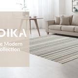 Ultra Soft Area Rug, Non Slip, Stain Resistant, Washable Area Rugs for Living Room, Bedroom, Striped Cotton Braided Area Rug Black White Reversible Kitchen Mat(Black)