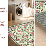 Elegant Light Green Textured Motif(Ivory)