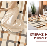 Chic Beige Geometric Arrangement(Beige)