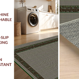 Ultra Soft Area Rug, Non Slip, Stain Resistant, Washable Area Rugs for Living Room, Bedroom, Rustic Earth Tone Striped Texture(Brown)