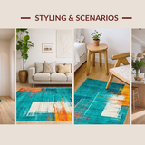 Artistic Multicolor Swirl Motif(Blue)