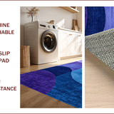 Ultra Soft Area Rug, Non Slip, Stain Resistant, Washable Area Rugs for Living Room, Bedroom, Vibrant Abstract Soft Touch(Purple)
