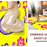 Eclectic Iridescent Petal Art(Yellow)