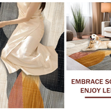 Elegant Beige Abstract Curvature(Gray)