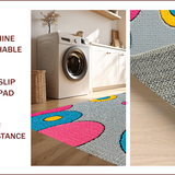 Ultra Soft Area Rug, Non Slip, Stain Resistant, Washable Area Rugs for Living Room, Bedroom, funky tufted cat rug(Gray)