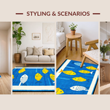 Fun and Colorful Marine Creature Print(Blue)