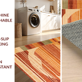 Ultra Soft Area Rug, Non Slip, Stain Resistant, Washable Area Rugs for Living Room, Bedroom, Warm Terracotta Earthy Aesthetic(Brown)