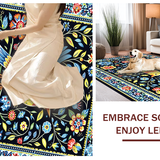 Whimsical Colorful Floral Display(Black)