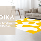 Ultra Soft Area Rug, Non Slip, Stain Resistant, Washable Area Rugs for Living Room, Bedroom, Joyful Colorful Patterned Mat(Yellow)