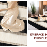 Vibrant Eclectic Horizontal Lines(Beige)